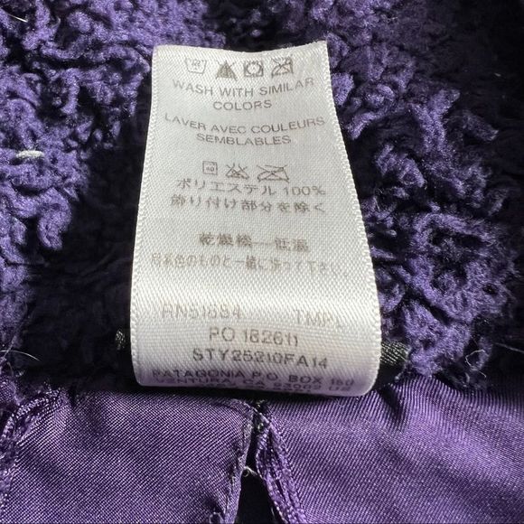 Patagonia Women’s Los Gatos Tempest Purple Fleece Jacket Size Small 25210 - Picture 7 of 7